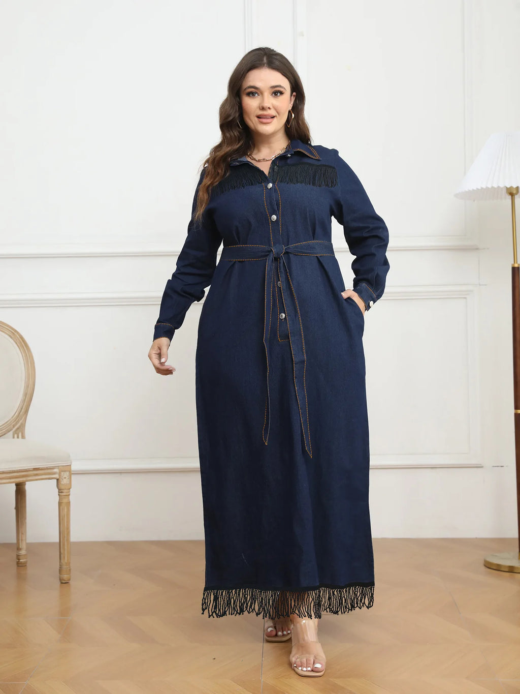 Effortless Plus-size Denim Dress
