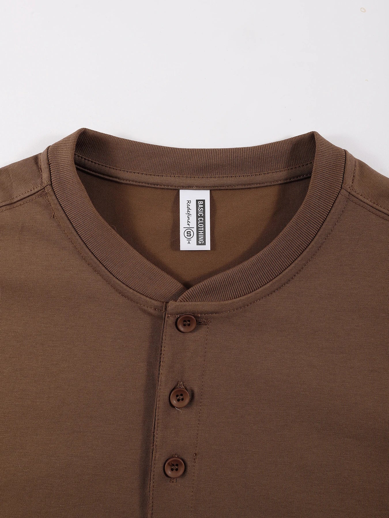 Brooklyn New York Men's Long Sleeve Henry Shirt - Soft & Stylish