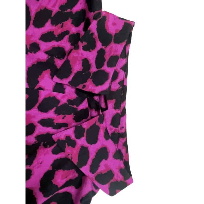 Plus Size Leopard Print Blouse Shirt for Women (1XL-5XL)