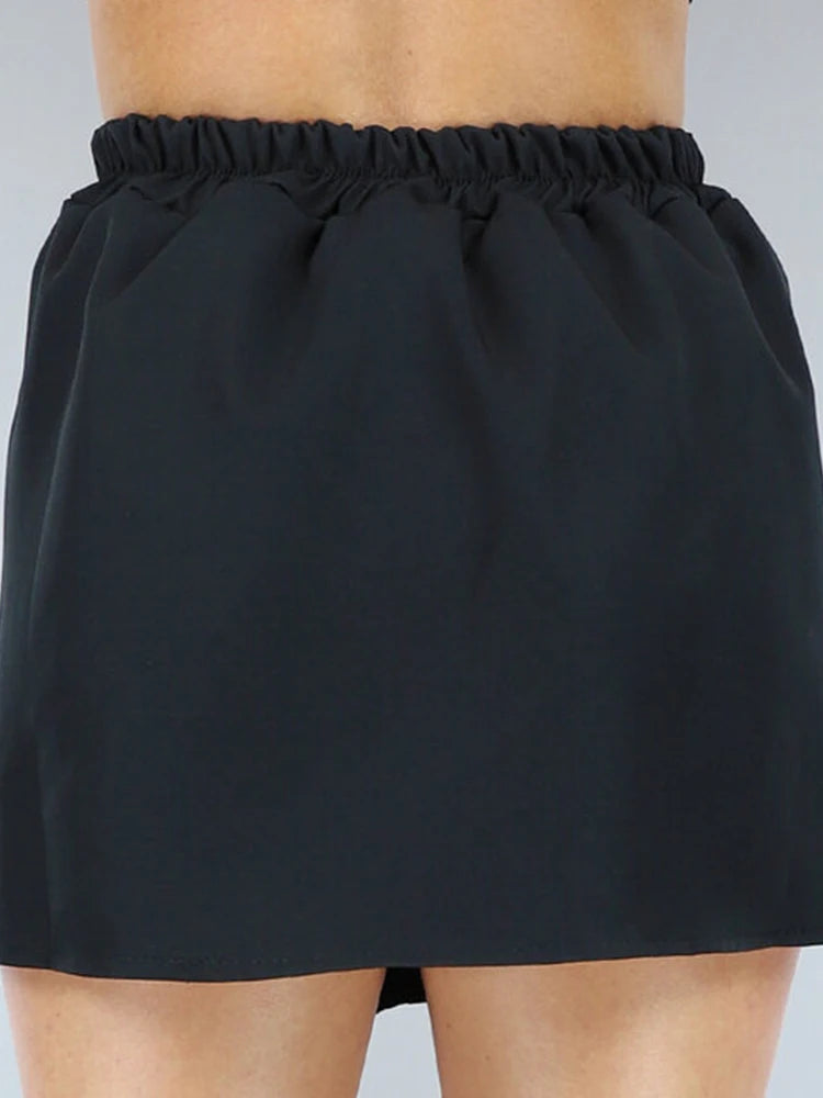Plus Size Flared Pleated Mini Skirt for Spring & Summer