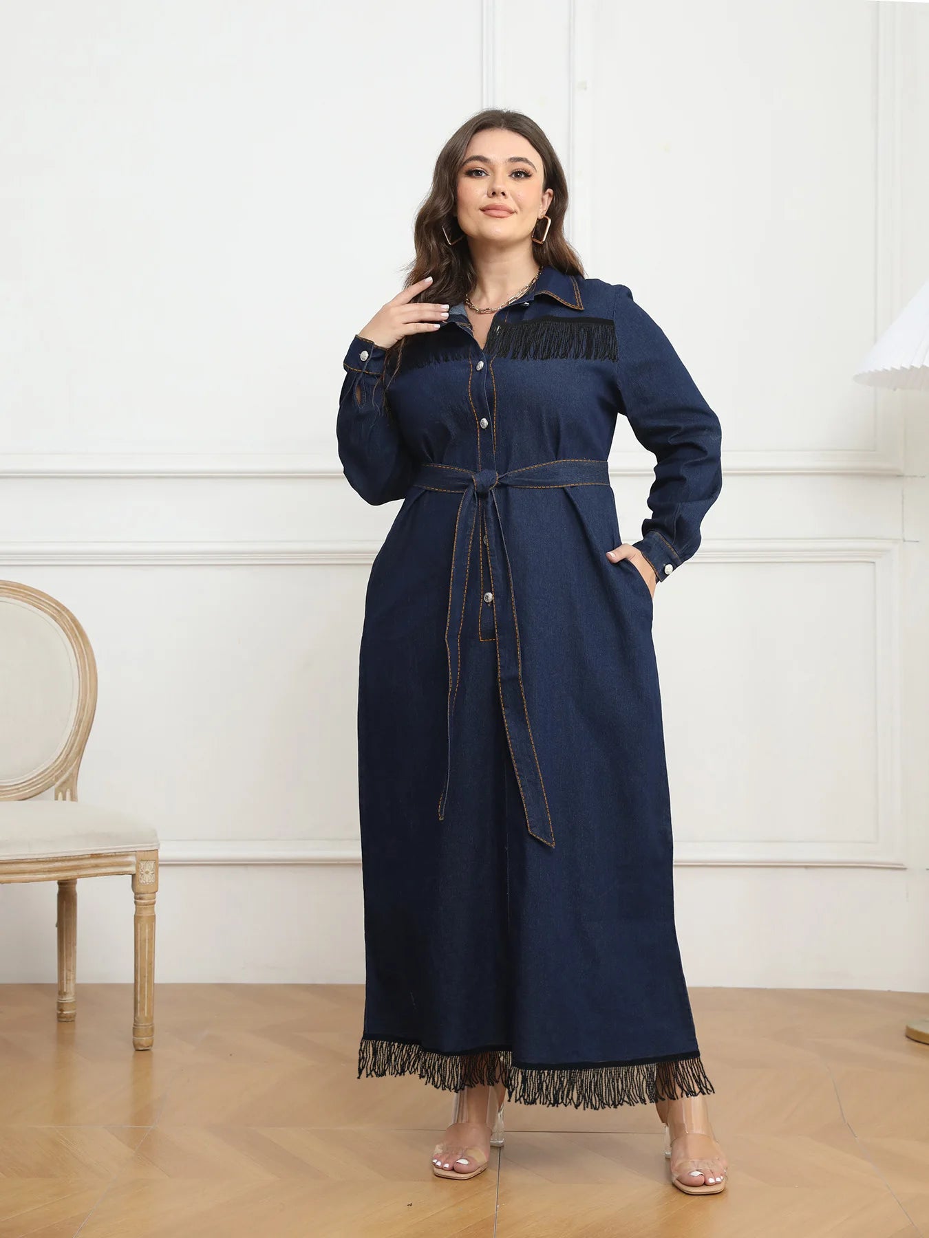 Effortless Plus-size Denim Dress