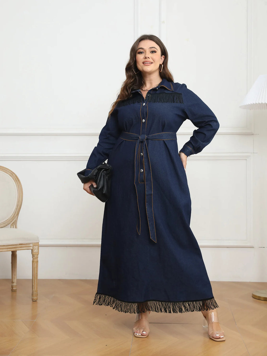 Effortless Plus-size Denim Dress