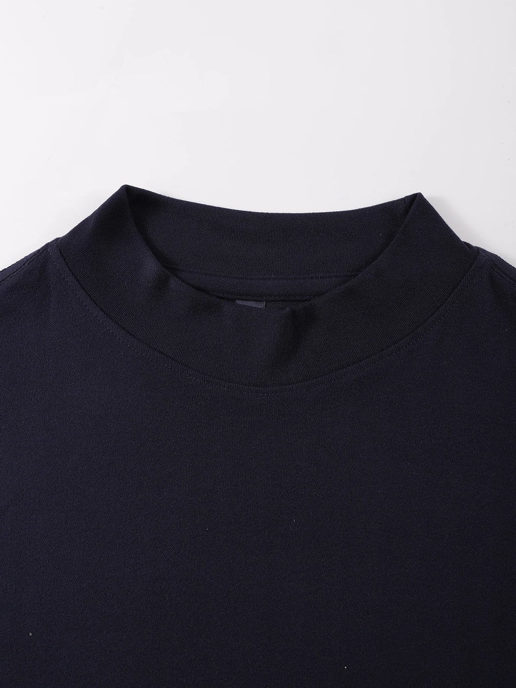 London Flag Mock Neck Long Sleeve Tee for Men