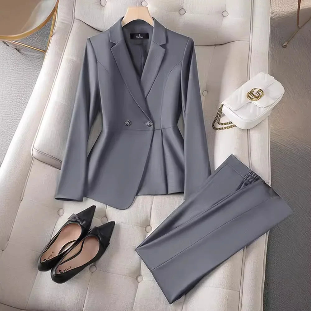 Plus Size Women's Formal Blazer - Elegant Workwear Jacket