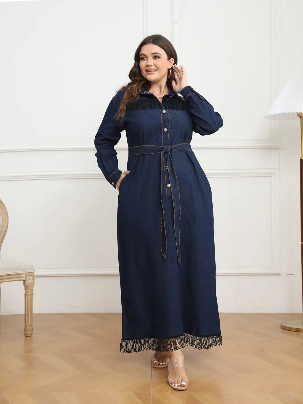 Effortless Plus-size Denim Dress