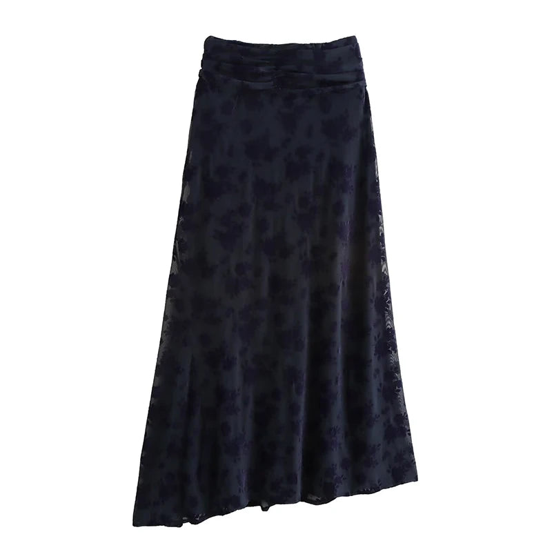 Willshela Women's Chic Backless Tank & Vintage Skirt Set