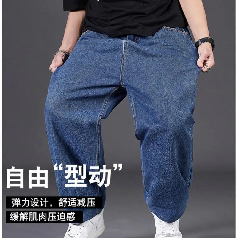 Gothic Y2K Plus Size Tall Men's Streetwear Jeans